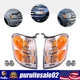 Headlight Assembly Right+Left Side Halogen For 2001-03 2004 Toyota Sequoia Lamps