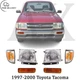 Front Headlight Kit Left and Right with bulbs For 1997-2000 Toyota Tacoma