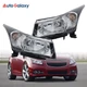 2PCS Chrome Headlights Assembly For 2011-2015 Chevy Cruze 2016 Cruze Limited New