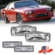 For Chevy Camaro 85-92 Clear Bumper Turn Signal Lights & Side Marker Lights 4PCS