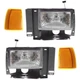 Headlamp Kit For 1989-1992 Ford Ranger LH RH Halogen w/ bulb(s) w/ Corner Lights