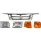 Grille Assembly Kit For 1995-1997 Ford Ranger with Corner and Headlights
