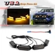 4PC Smoke Lens Amber LED Front Grille Lighting Kit For 2024-up Toyota Tacoma TRD