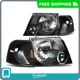 Headlights Black Housing Amber Corner For 02-05 Ford Explorer SUV