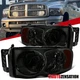 Fit 2002-2005 Dodge Ram 1500 2500 3500 Smoke Headlights Lamps Left+Right 02-05