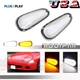 For Mitsubishi 3000GT 1994-1998 Euro Clear Switchback LED DRL Turn Signal Lights