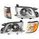 Headlight Set Halogen For 2001-2002 Subaru Forester Base L S