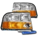 FOR 98-04 GMC SONOMA S15/01 JIMMY REPLACEMENT HEADLIGHTS+FOG LAMP W/BLUE DRL LED FOR 98-04 GMC SONOMA S15/01 JIMMY REPLACEMENT HEADLIGHTS+FOG LAMP W/BLUE DRL LED