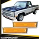 Pair Front Signal Side Marker Lights Amber Fit For 81-91 GMC Chevy Pickup Truck