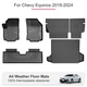 For Chevy Equinox 2018-2024 Car Floor Mats&Cargo Liner&Backrest Mats TPE Rubber