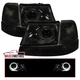 Smoke Projector Headlights+Corner Signal Lamps Fits 1998-2000 Ford Ranger Halo