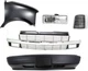 5-Piece Grille Kit for 1996-2005 Chevrolet Astro with Composite Headlights,