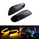 2x Black Lens LED Side Marker Turn Signal Light Lamp For Mini Cooper F55 F56 F57