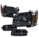 FOR 01-04 TOYOTA TACOMA PICKUP TRUCK AMBER/SMOKE HEADLIGHT LAMP W/BUMPER+CORNER FOR 01-04 TOYOTA TACOMA PICKUP TRUCK AMBER/SMOKE HEADLIGHT LAMP W/BUMPER+CORNER