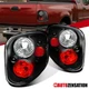 Fit 1997-2003 Ford F-150 Flareside Black Tail Lights Rear Brake Lamps Left+Right