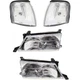 Headlight Kit For 1995-1997 Toyota Avalon Left and Right 4pc