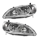 NEW PAIR OF HEADLIGHT FITS HONDA EX HX LX COUPE 2004-05 33101S5AA51 33151S5AA51