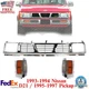 Grille Assembly Chrome + Corner Lights For 1993-1994 Nissan D21 / 1995-97 Pickup