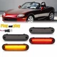 4X LED Side Marker Light Smoked Lens Front Rear FOR MAZDA MX-5 MIATA 1990-2005
