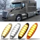 White / Amber LED Raised Roof Clearance Marker Lights For Freightliner Cascadia