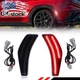 2X Smoked Lens Red LED Rear Fender Side Marker Lights For 2022-2024 Subaru WRX