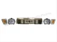 Bundle For Toyota Pickup 4WD Sealed Beam Headlights Croner Lamps Grille 5Pcs