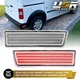 CLEAR Rear Side Marker Light w/ Red LED Pair For 10-13 Ford Transit Connect Van