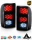 Tail Lights for 1993-1997 Ford Ranger LED Taillights Black Smoke Lens Rear Lamps