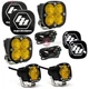 Baja Designs&reg; Squadron Sport Pair, S1 Pair LED Amber Wide Cornering, Rock Guards