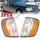Left & Right Parking Corner Marker Light For Mercedes E350 E420 E500 1994-1995