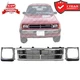 3-Pcs Grille & Headlight Door For 1987-1989 Toyota 4Runner 1987-1988 Pickup Fron