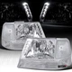 Fit 1998 1999 2000 Ford Ranger LED Strip Headlights+Corner Bumper Signal Lamps