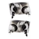 PAIR OF HEADLIGHTS FITS FORD RANGER SPORT PICKUP 2011 BY 6L5Z13008BA 6L5Z13008AA