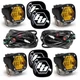 Baja Designs&reg; 4x S1 LED Lights Amber Wide Cornering, Guards, Wiring, Brackets