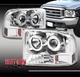 99-04 FORD F-250 F-350 EXCURSION HALO LED PROJECTOR HEADLIGHT LAMP SUPER DUTY SD