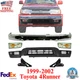 Front Bumper Chrome + Valance + Brackets + Signal For 1999-2002 Toyota 4Runner