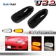 Smoked SWITCHBACK LED Front Turn Signal Lights For 1994-1998 Mitsubishi 3000GT