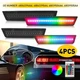4 New For Dodge Challenger 2008-2014 Front Rear Fender Side Marker Light RGB LED