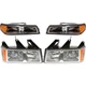 Headlight Set Halogen For 2005-2008 Chevrolet Colorado