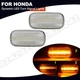 2X Sequential Amber LED Side Marker Light For Honda Civic CR-V Acura RSX Integra