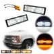 2X Clear Lens LED DRL Turn Signal Light 88-98 GMC Chevy C/K 1500/2500/3500 Truck
