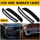 Smoke LED Side Marker Lights For 15-22 Dodge Charger R/T Scat Pack SXT GT SRT EA
