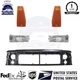 Header Panel Nose Headlight lamp Mounting for Jeep Cherokee Comanche 1991-1992
