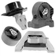 Trans Mount Insert, Trans Mounts & Engine Mount 4PCS For Pontiac G5 10-07; MT