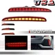 2x LED Rear Bumper Reflector Lights Driving Fog Lamp For Honda Civic Hatchback