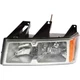 Headlight Kit For 2005-2008 Chevrolet Colorado Left Clear Lens Chrome Housing