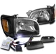 FOR 01-04 TOYOTA TACOMA PICKUP BLACK HEADLIGHTS W/CORNER SIGNAL+BUMPER+10K HID FOR 01-04 TOYOTA TACOMA PICKUP BLACK HEADLIGHTS W/CORNER SIGNAL+BUMPER+10K HID