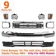 Front Bumper + Grille Chrome + Valance + Lamps For 1992 - 1995 Toyota Pickup 4WD