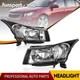 Headlights Assembly For 2011-2015 Chevy Cruze Chrome Housing Headlamps LH+RH