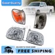 Fit Toyota Tundra 05-06 LH RH Headlight Turn Signal Light Kit Regular/Access Cab